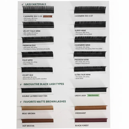 LII LASH Super-Narrow 6D/5D Premade Fans (16 lines)