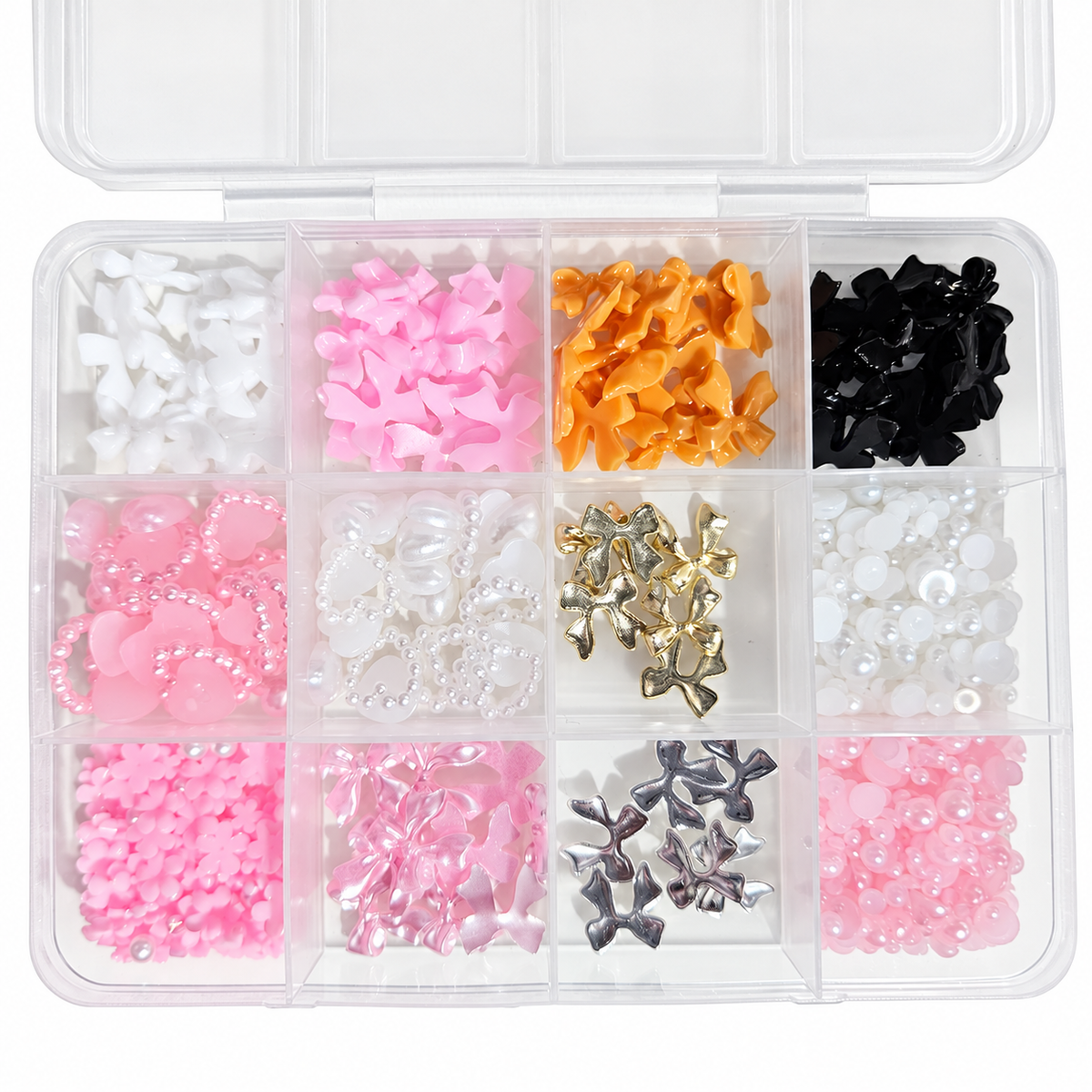 Manicrown Mixed Rhinestone Nail Art Decoration Set — 12 Compartments