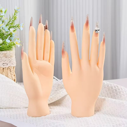 Realistic Silicone Nail Practice Hand