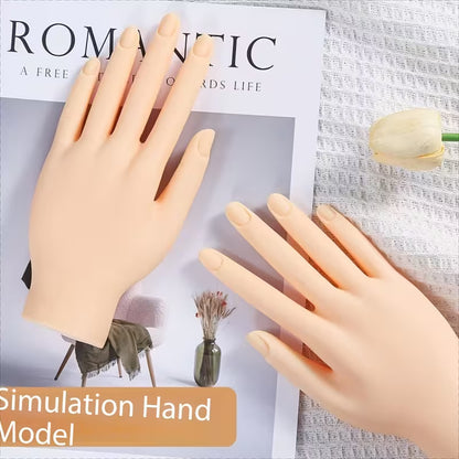 Realistic Silicone Nail Practice Hand