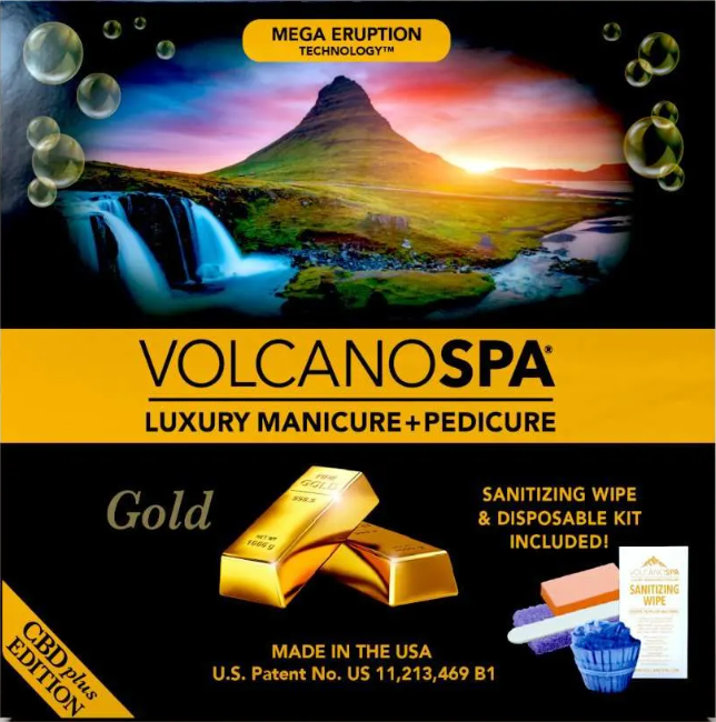 VolcanoSpa 10 Step Pedicure Kit Gold