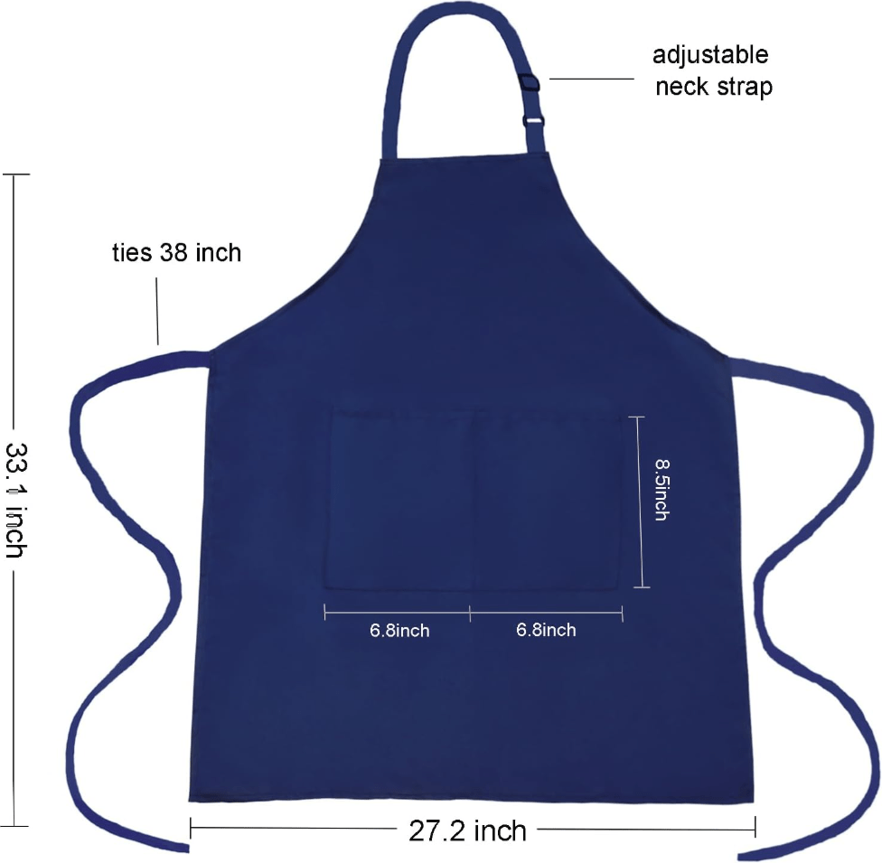 Blue Canvas Water Resistant Apron - EMOI SUPPLY