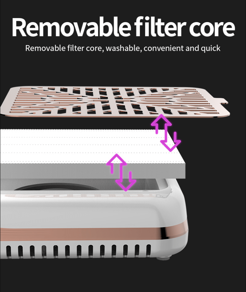 BLUEQUE Premium Nail Dust Collector - 4500 RPM - EMOI SUPPLY