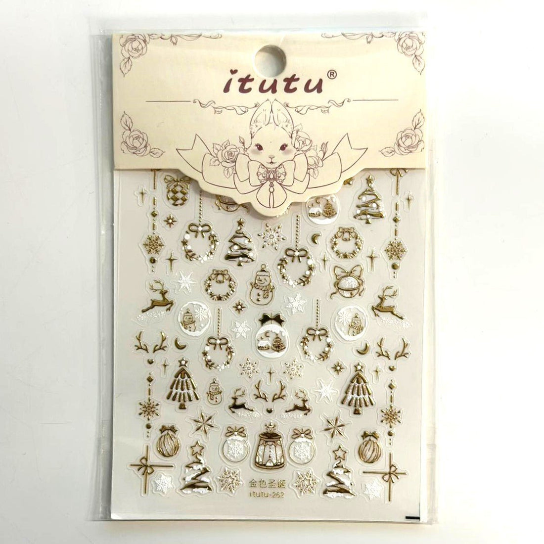 Christmas Nail Art Decal Stickers - EMOI SUPPLY