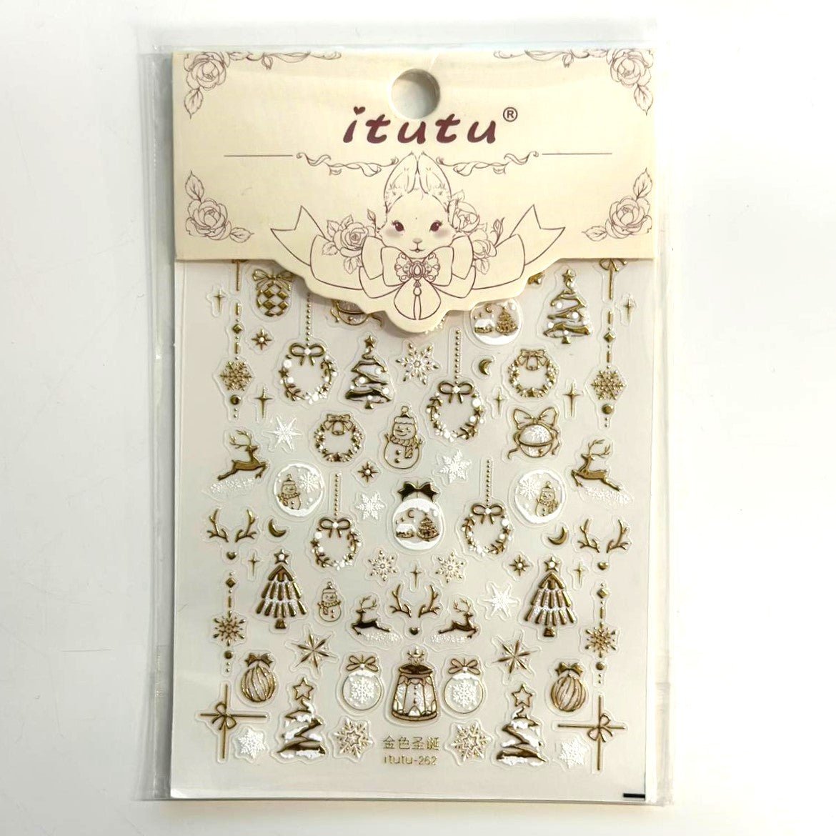 Christmas Nail Art Decal Stickers - EMOI SUPPLY