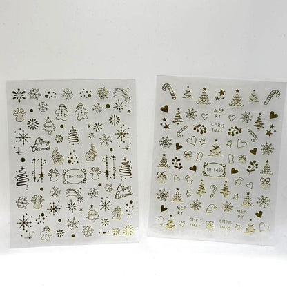 Christmas Nail Art Stickers - EMOI SUPPLY