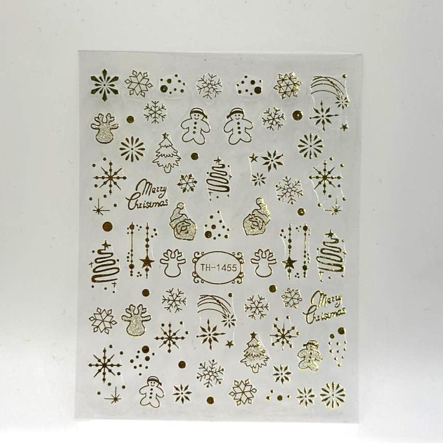 Christmas Nail Art Stickers - EMOI SUPPLY