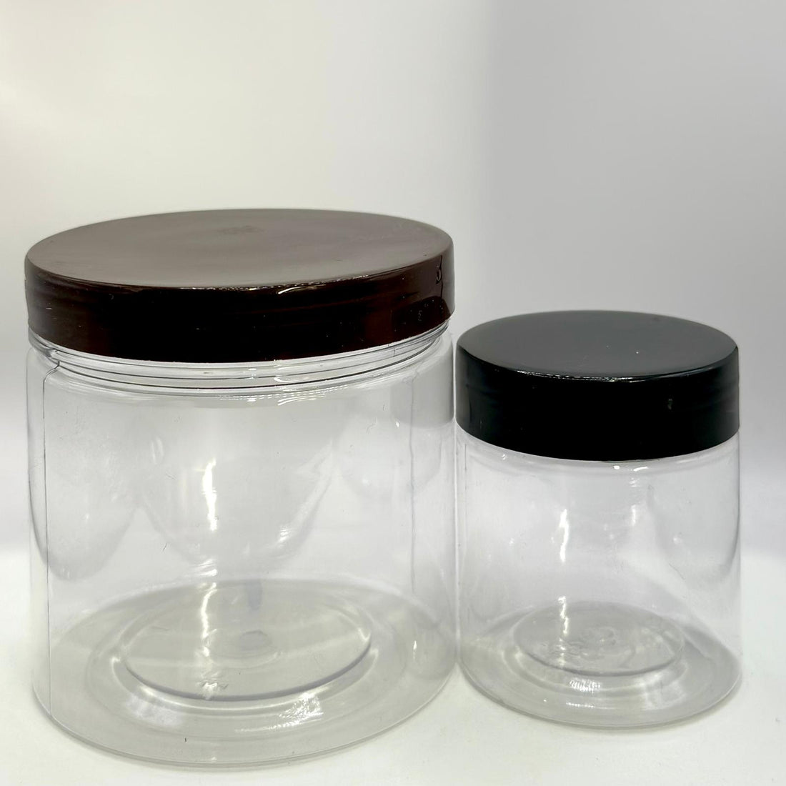 Clear Round Plastic Container Jar - Emoi Supply