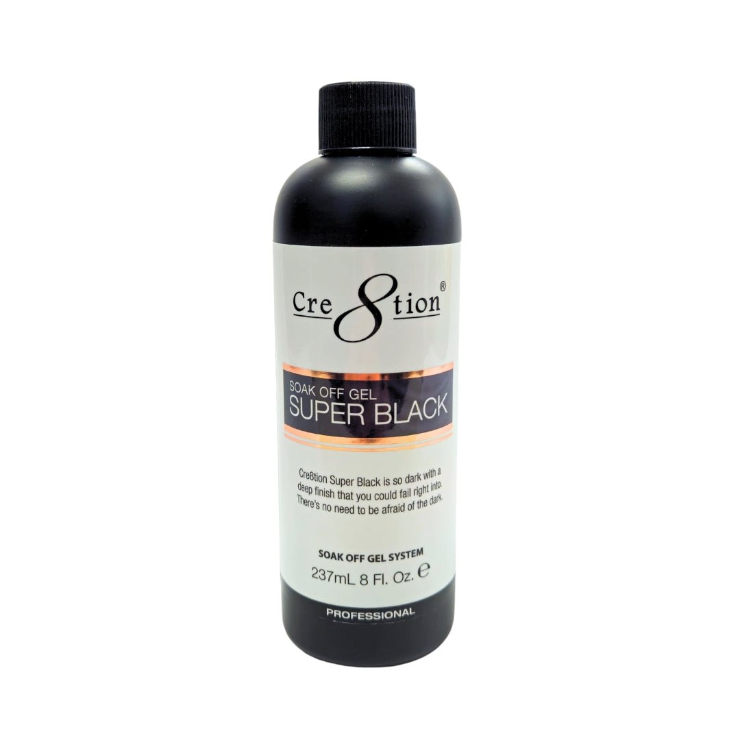 Cre8tion Soak Off Super Black - EMOI SUPPLY