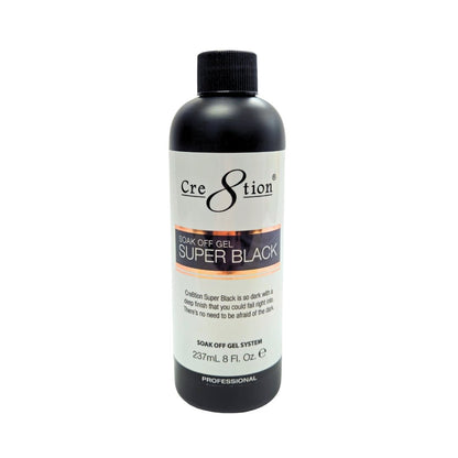 Cre8tion Soak Off Super Black - EMOI SUPPLY