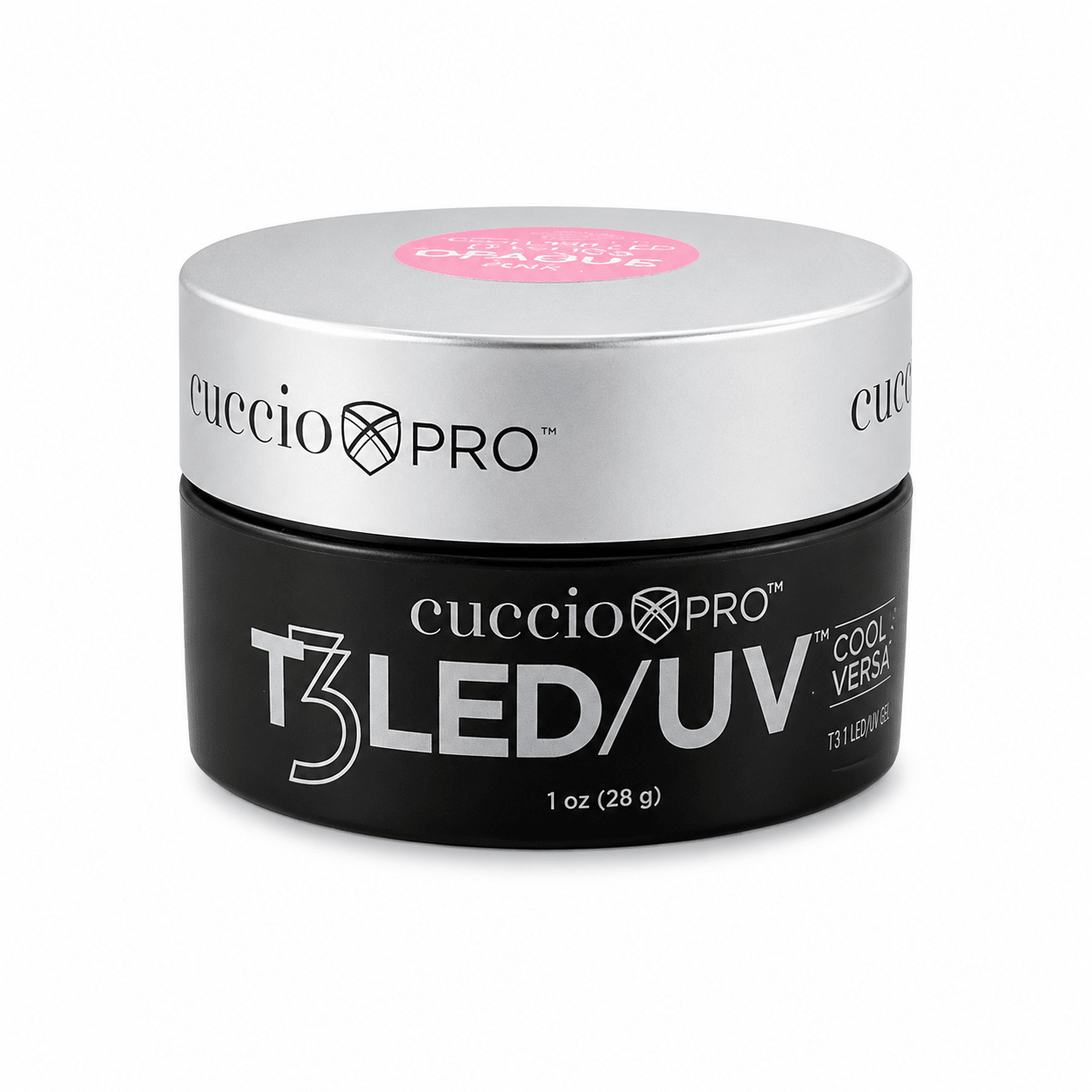 Cuccio T3 LED/UV Self Leveling Versatility Gel 1oz (28g) - Opaque Pink - Emoi Supply