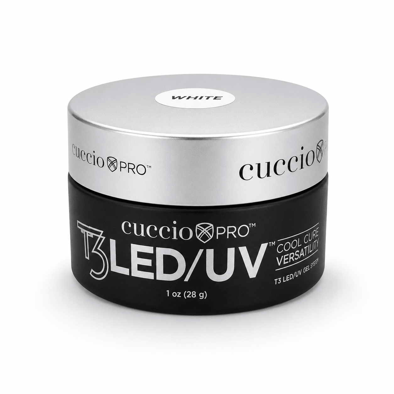 Cuccio T3 LED/UV Self Leveling Versatility Gel 1oz (28g) - White - Emoi Supply