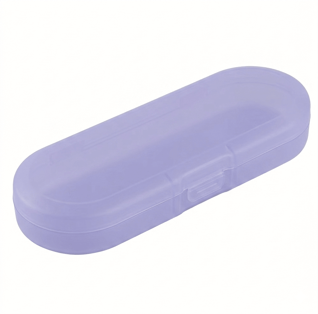 Empty Oval Nail Tools Storage Box - Emoi Supply