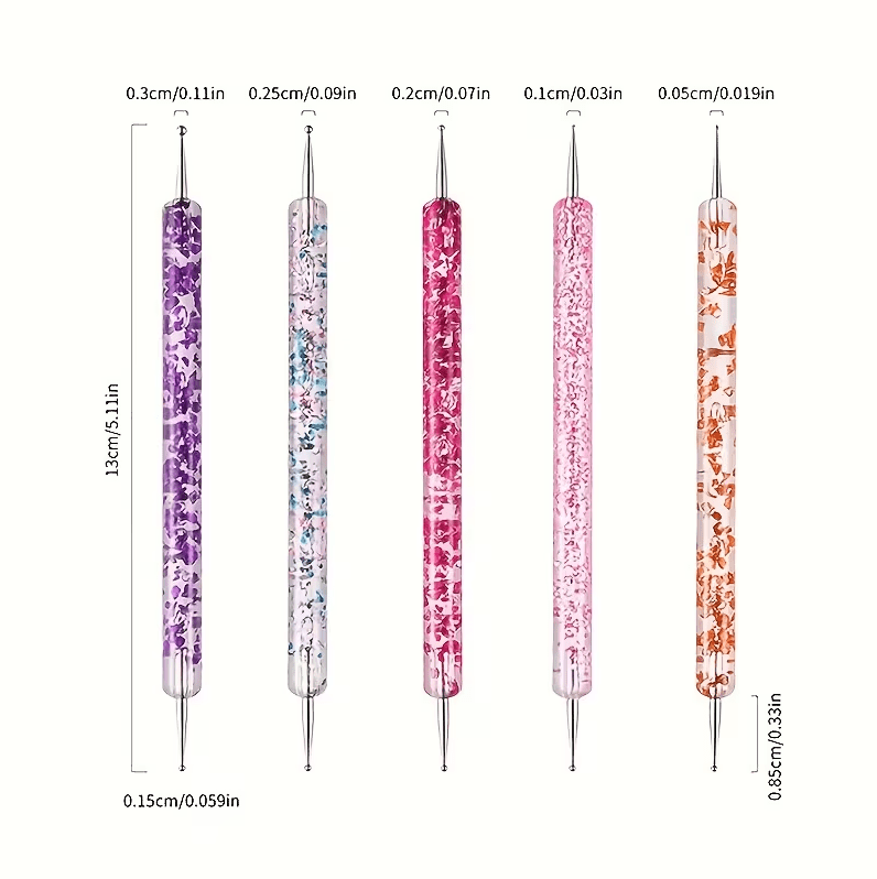 Floral Double Ended Nail Art Design Dotting Pen - EMOI SUPPLY