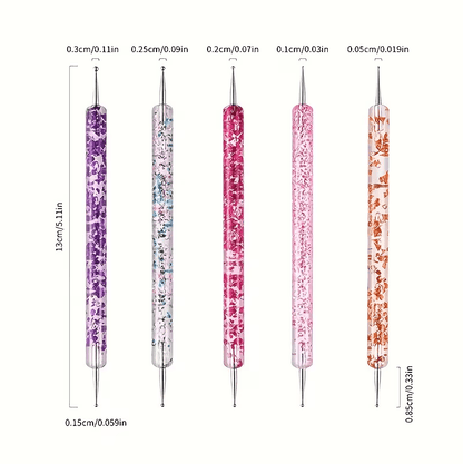 Floral Double Ended Nail Art Design Dotting Pen - EMOI SUPPLY