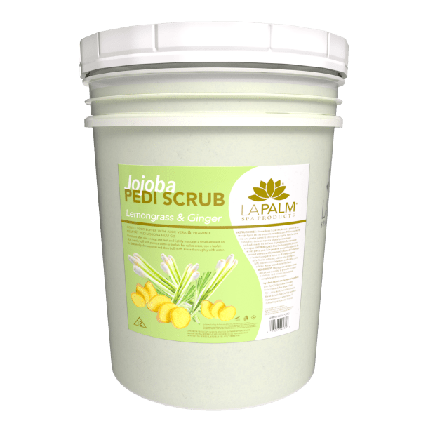 Jojoba Pedi Scrub Lemongrass &amp; Ginger by La Palm - EMOI SUPPLY