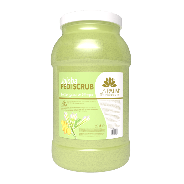 Jojoba Pedi Scrub Lemongrass &amp; Ginger by La Palm - EMOI SUPPLY