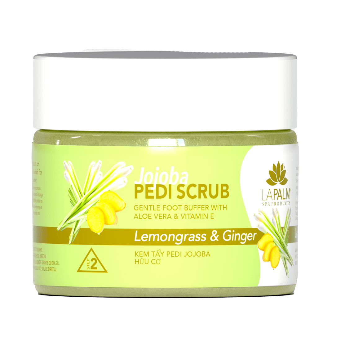 Jojoba Pedi Scrub Lemongrass &amp; Ginger by La Palm - EMOI SUPPLY