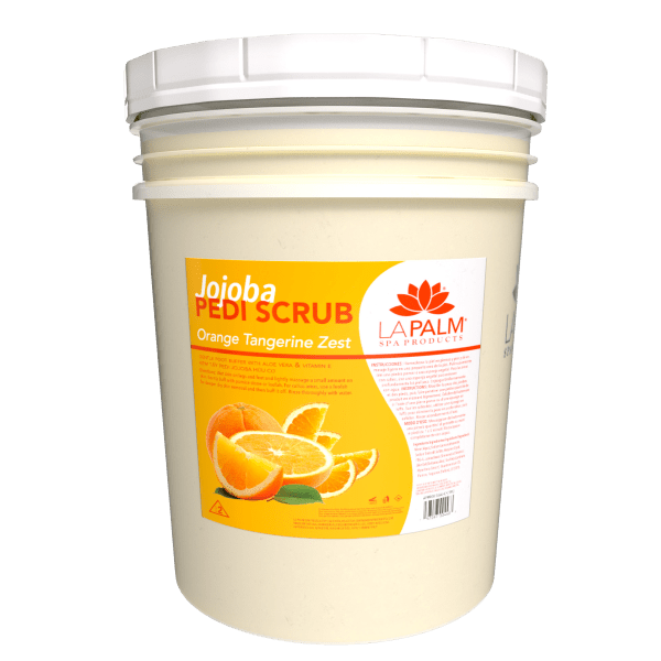 Jojoba Pedi Scrub Orange Tangerine Zest by La Palm - EMOI SUPPLY