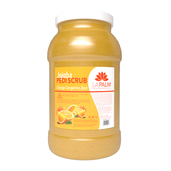 Jojoba Pedi Scrub Orange Tangerine Zest by La Palm - EMOI SUPPLY