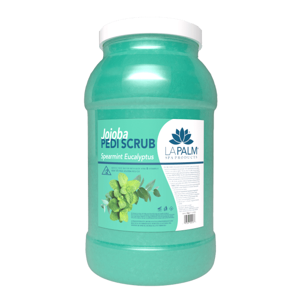 Jojoba Pedi Scrub Spearmint Eucalyptus by La Palm - EMOI SUPPLY