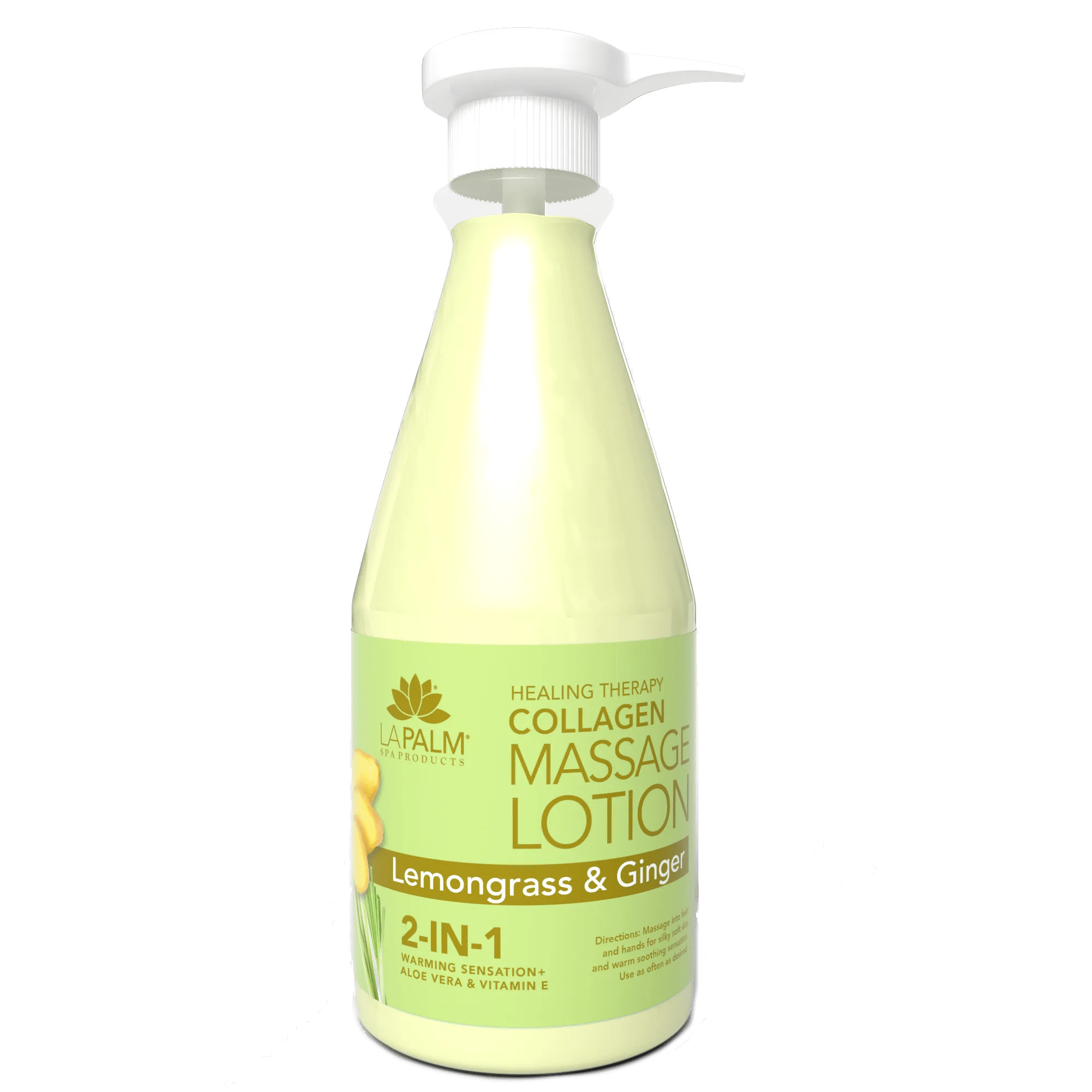 La Palm Healing Therapy Massage Lotion – Lemongrass &amp; Ginger - EMOI SUPPLY