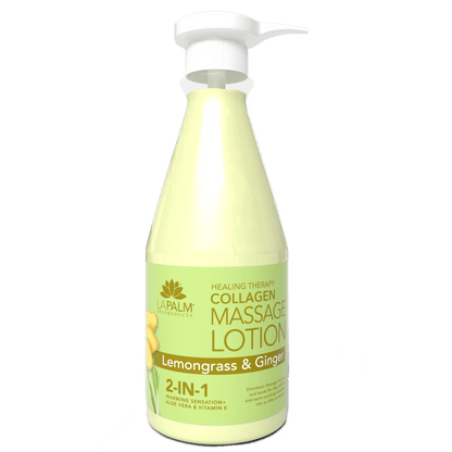 La Palm Healing Therapy Massage Lotion – Lemongrass &amp; Ginger - EMOI SUPPLY