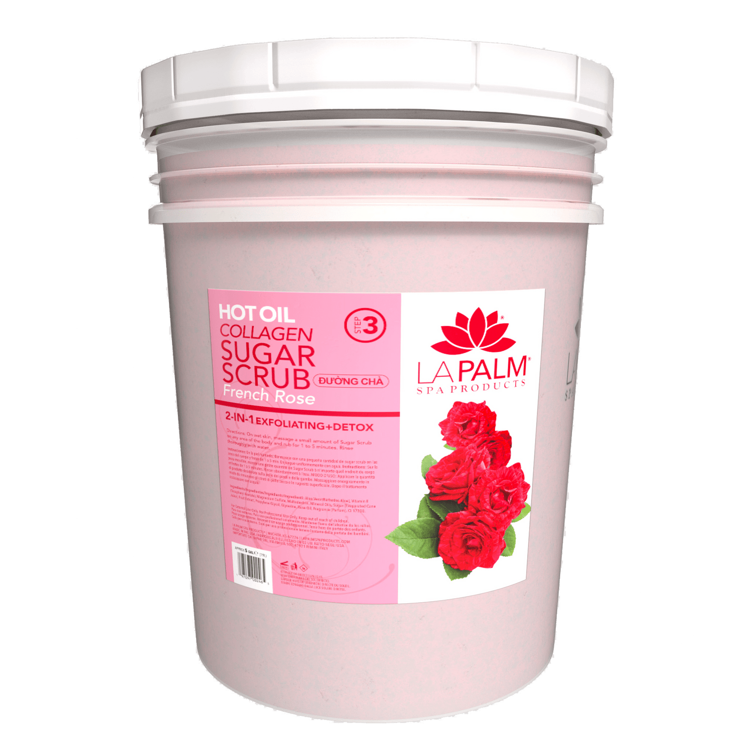 La Palm Hot Oil Sugar Scrub – French Rose - EMOI SUPPLY