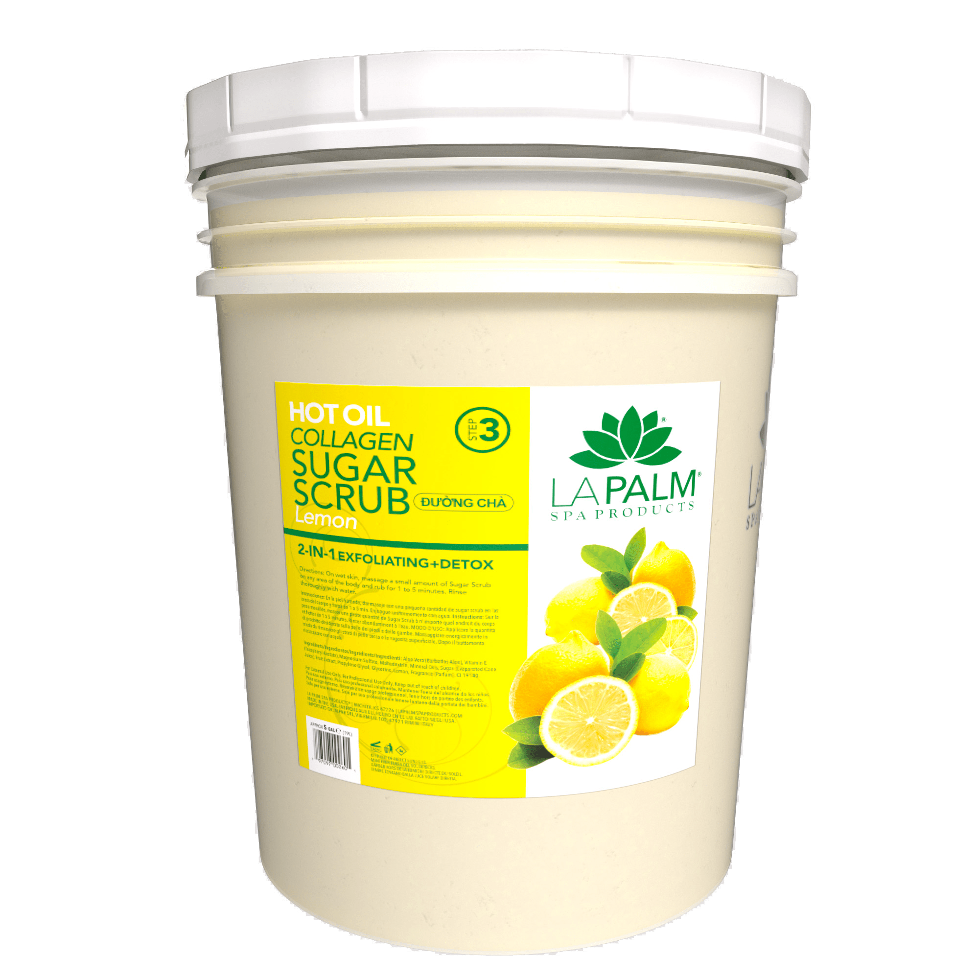 La Palm Hot Oil Sugar Scrub – Lemon - EMOI SUPPLY