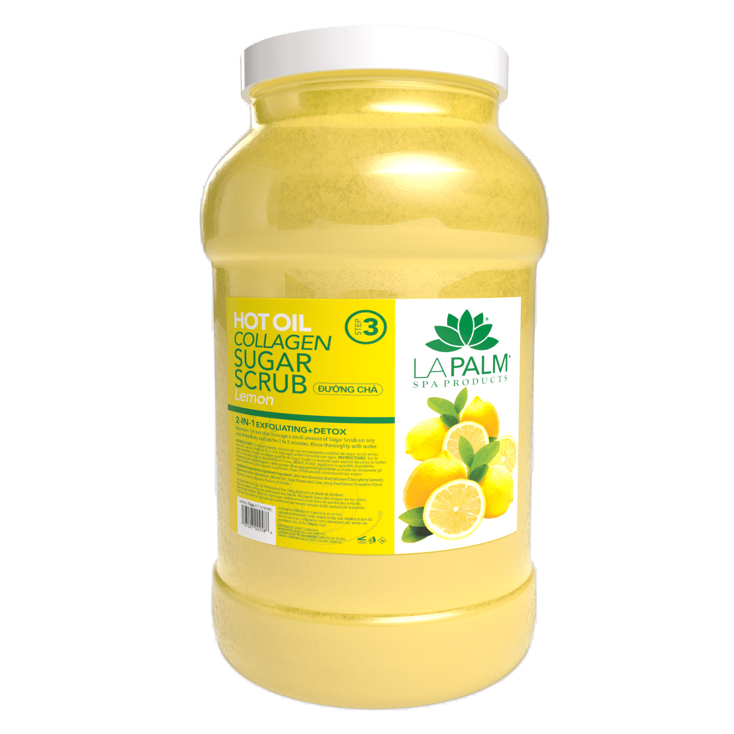 La Palm Hot Oil Sugar Scrub – Lemon - EMOI SUPPLY