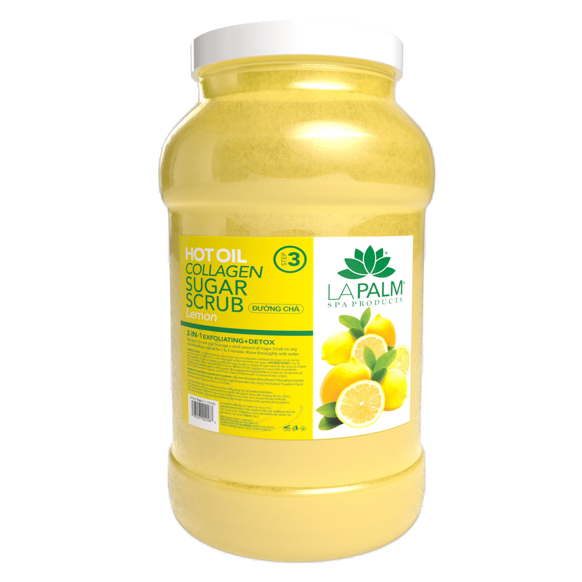 La Palm Hot Oil Sugar Scrub – Lemon - EMOI SUPPLY