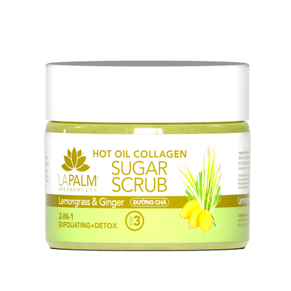 La Palm Hot Oil Sugar Scrub – Lemongrass &amp; Ginger - EMOI SUPPLY