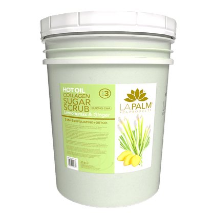 La Palm Hot Oil Sugar Scrub – Lemongrass &amp; Ginger - EMOI SUPPLY