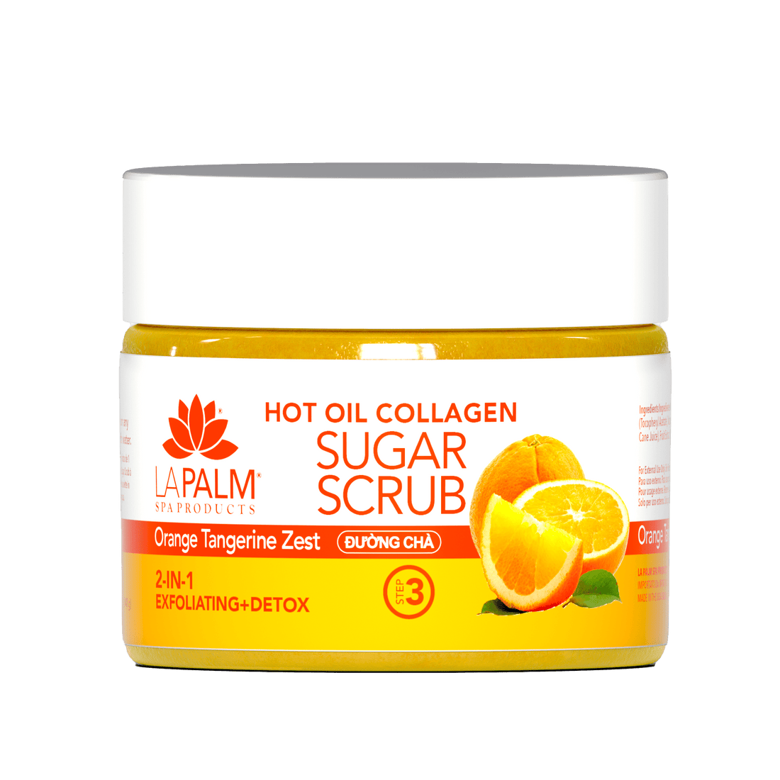 La Palm Hot Oil Sugar Scrub – Orange Tangerine Zest - EMOI SUPPLY