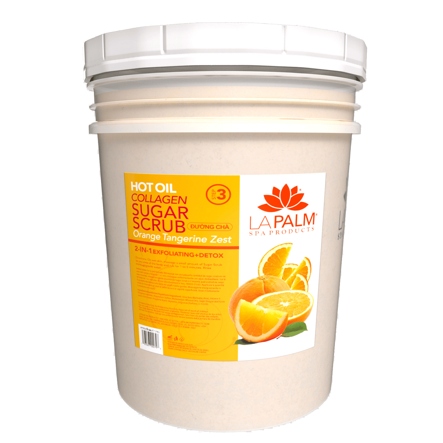 La Palm Hot Oil Sugar Scrub – Orange Tangerine Zest - EMOI SUPPLY