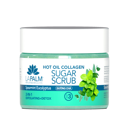 La Palm Hot Oil Sugar Scrub – Spearmint Eucalyptus - EMOI SUPPLY