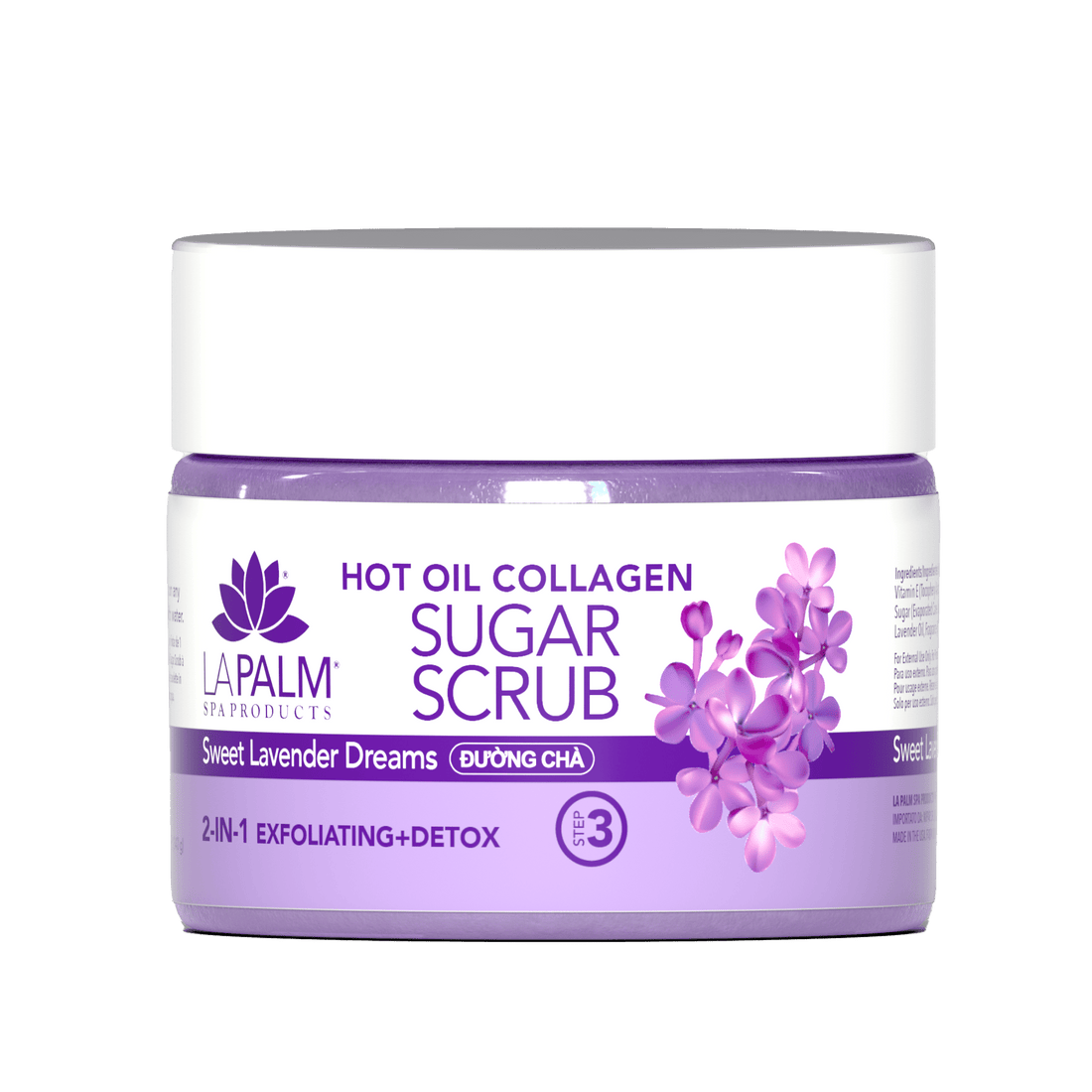 La Palm Hot Oil Sugar Scrub – Sweet Lavender - EMOI SUPPLY