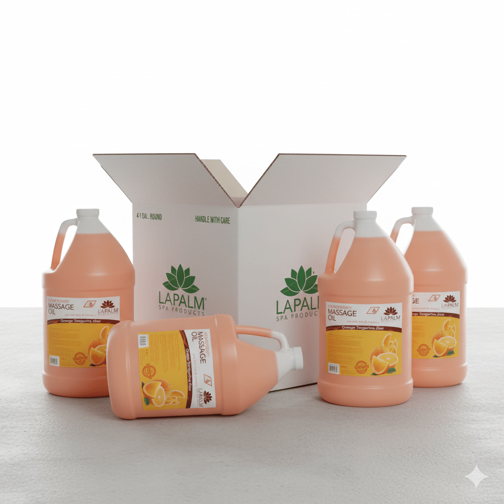 LaPalm Massage Oil – Box of 4 Gallons - EMOI SUPPLY