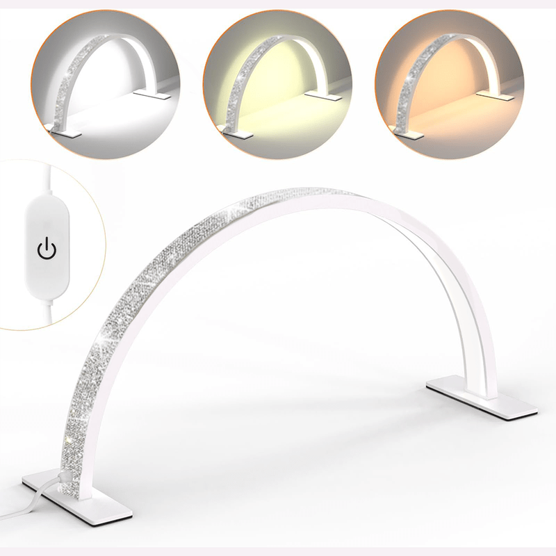 LED Half Moon Desk Lamp - White - EMOI SUPPLY