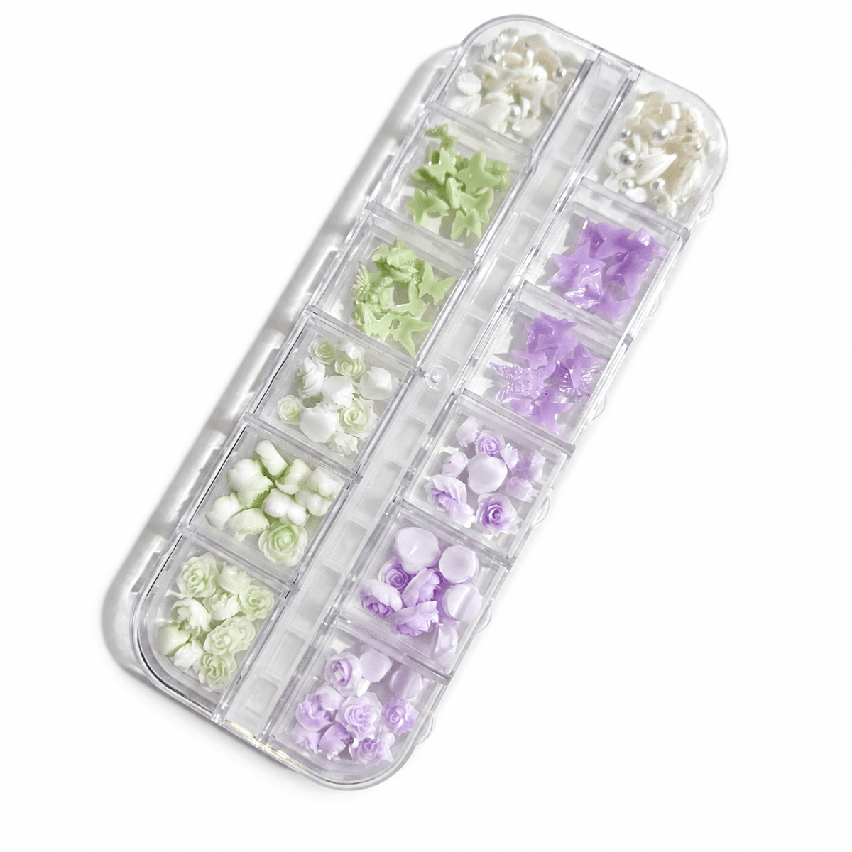 Manicrown 3D Flower Nail Art Set — 12 Compartments - Emoi Supply