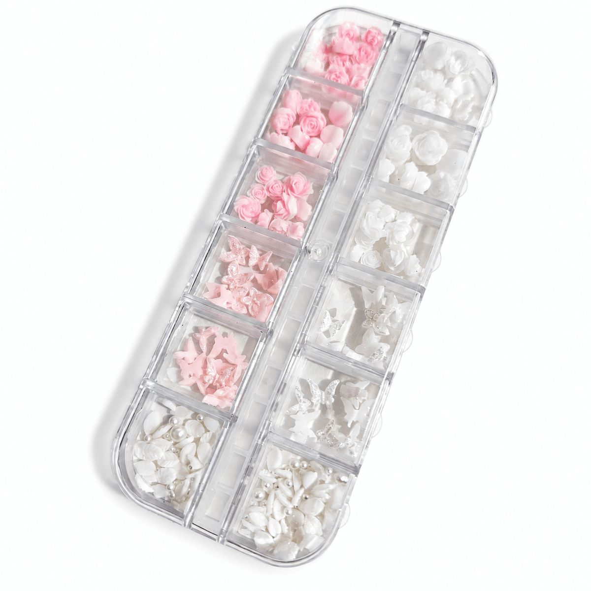 Manicrown 3D Flower Nail Art Set — 12 Compartments - Emoi Supply
