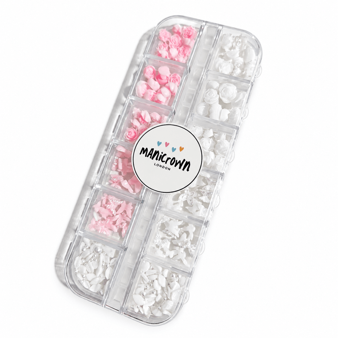 Manicrown 3D Flower Nail Art Set — 12 Compartments - Emoi Supply