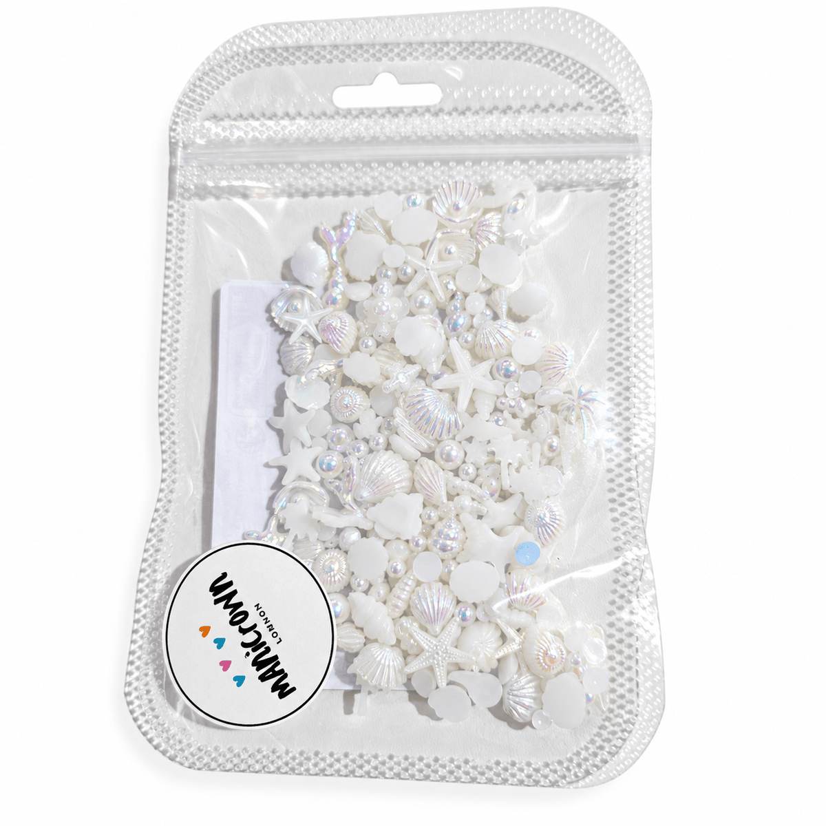 Manicrown Mini Resin Starfish &amp; Shell Nail Art Decorations — 200pcs - Emoi Supply