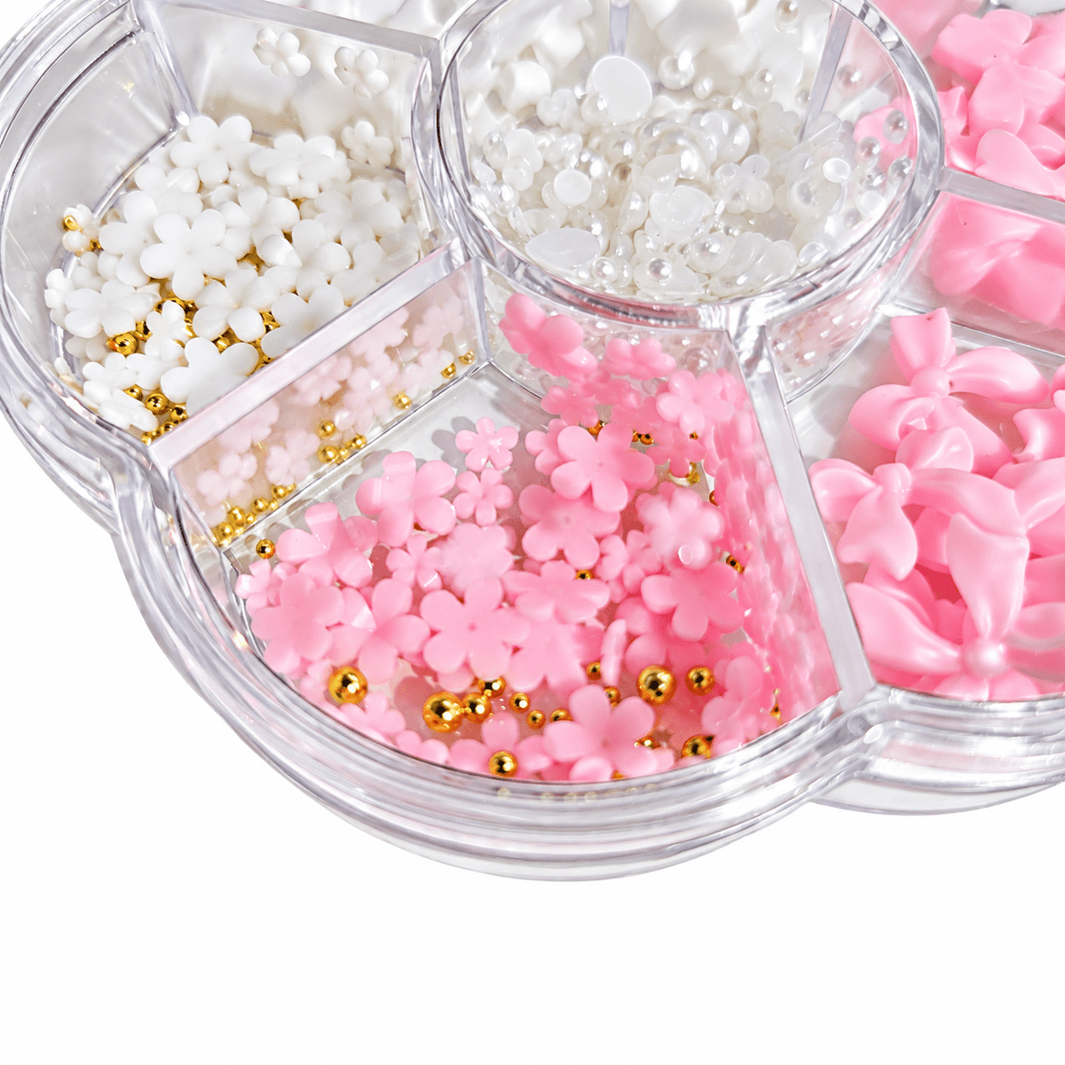 Manicrown Pink Bow, Pearl &amp; Flower Nail Art Kit - Emoi Supply