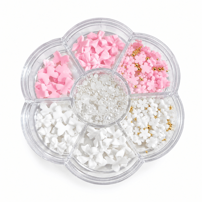 Manicrown Pink Bow, Pearl &amp; Flower Nail Art Kit - Emoi Supply