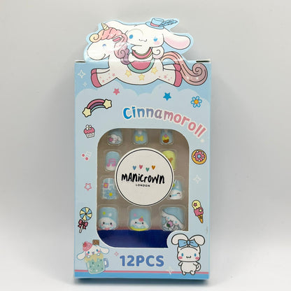 Manicrown Press - On Nail Tips for Kids (12pcs) - Emoi Supply