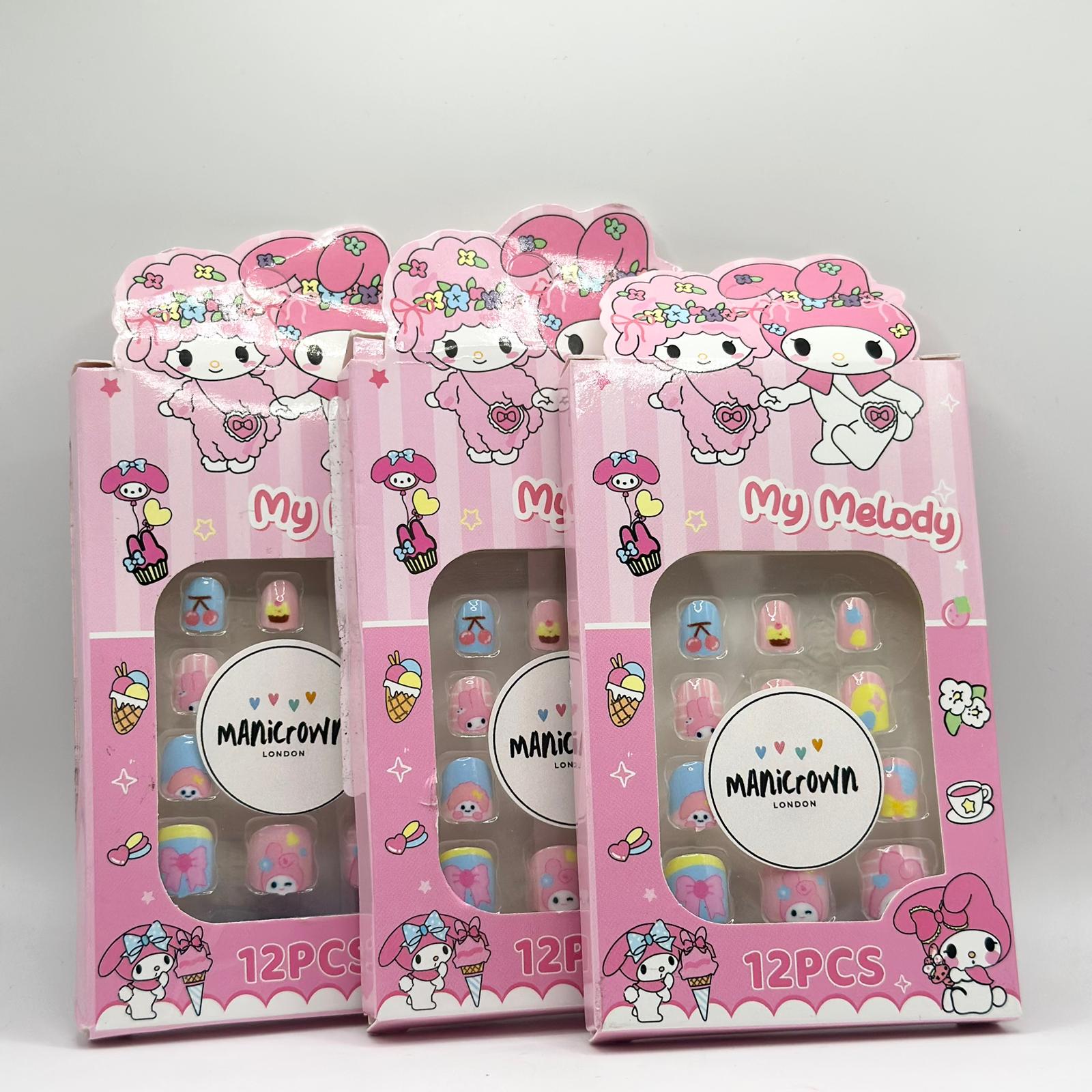 Manicrown Press - On Nail Tips for Kids (12pcs) - Emoi Supply