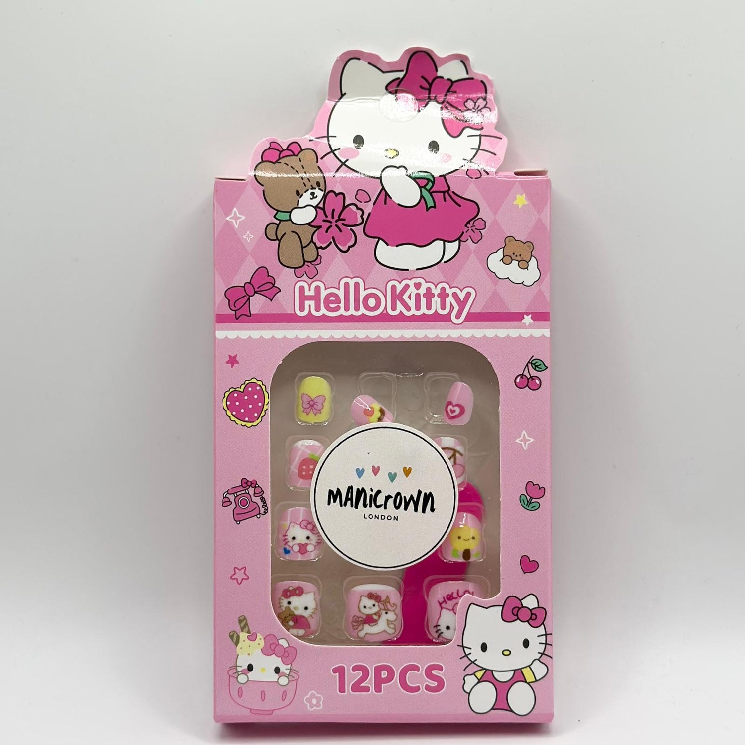 Manicrown Press - On Nail Tips for Kids (12pcs) - Emoi Supply
