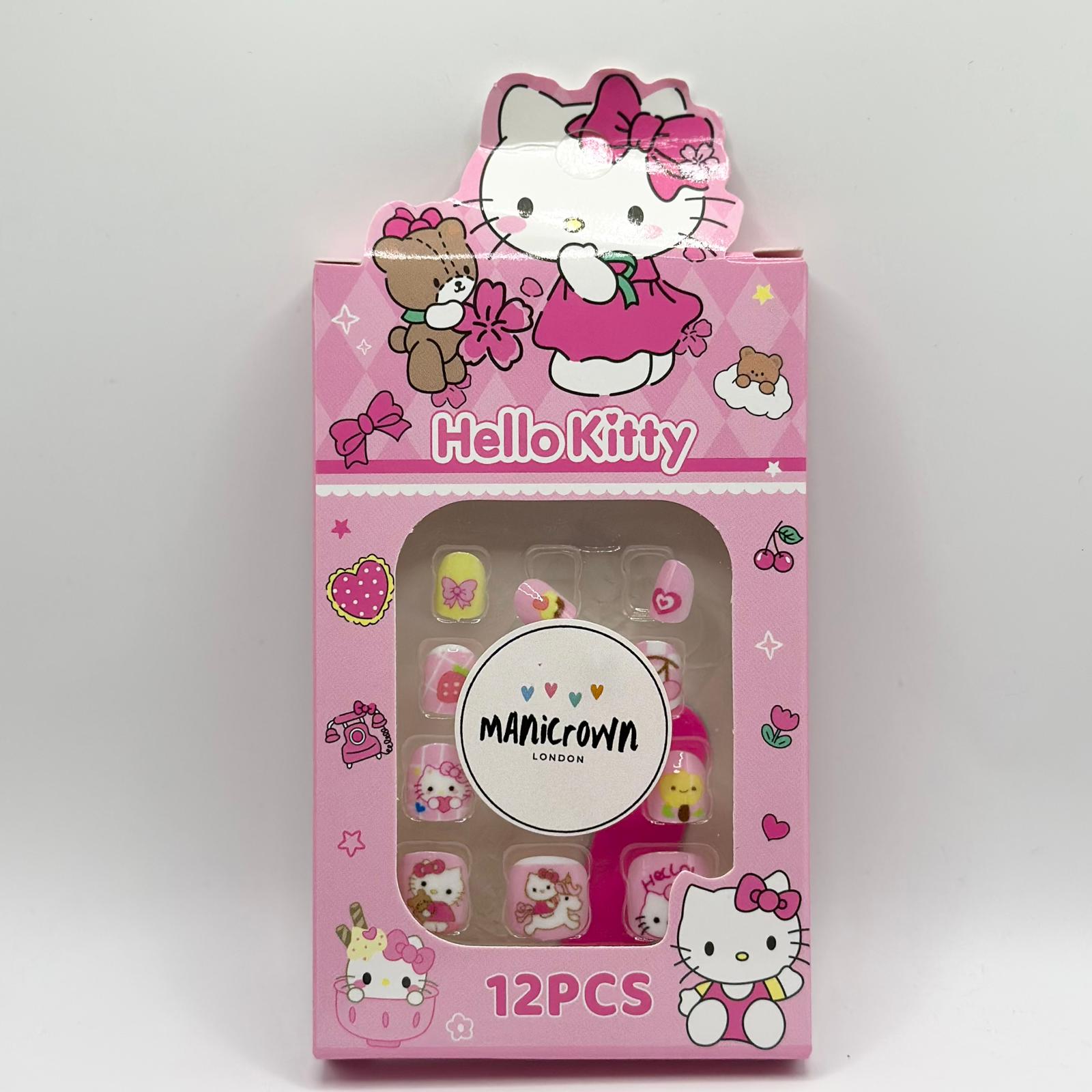 Manicrown Press - On Nail Tips for Kids (12pcs) - Emoi Supply