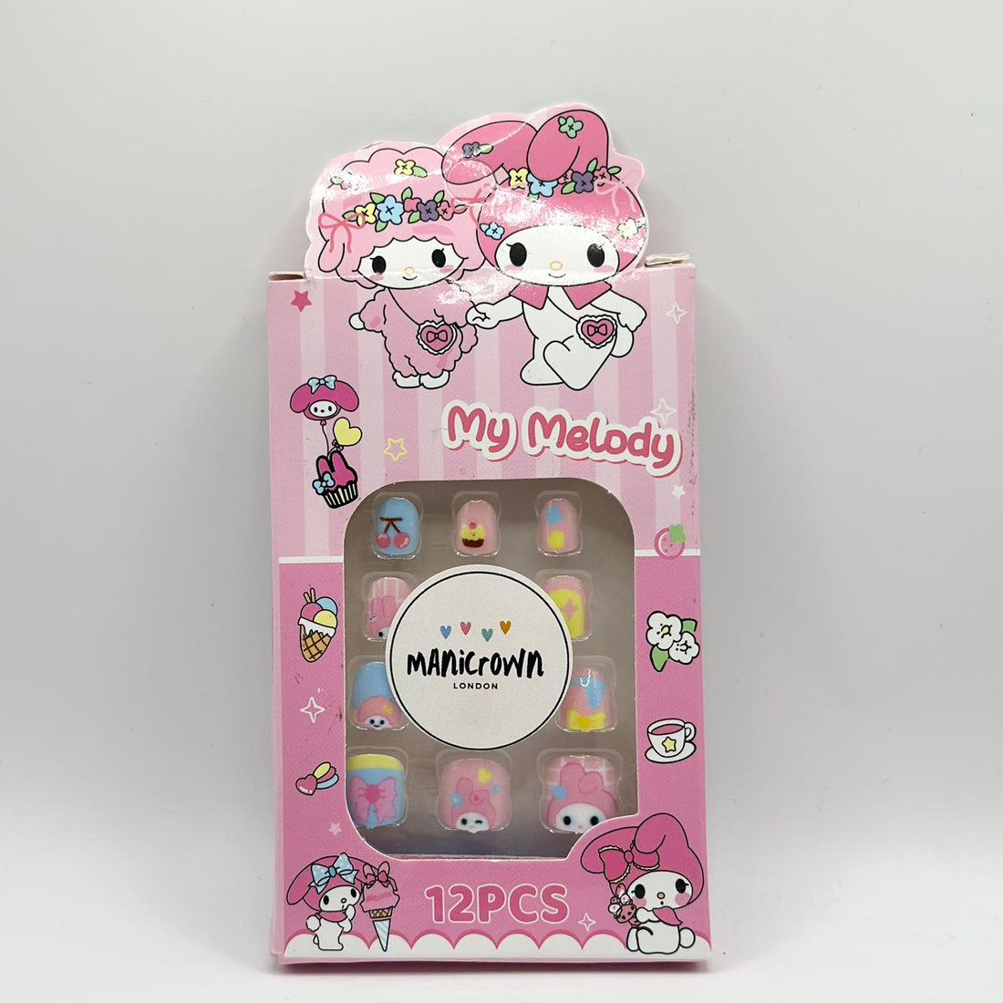 Manicrown Press - On Nail Tips for Kids (12pcs) - Emoi Supply